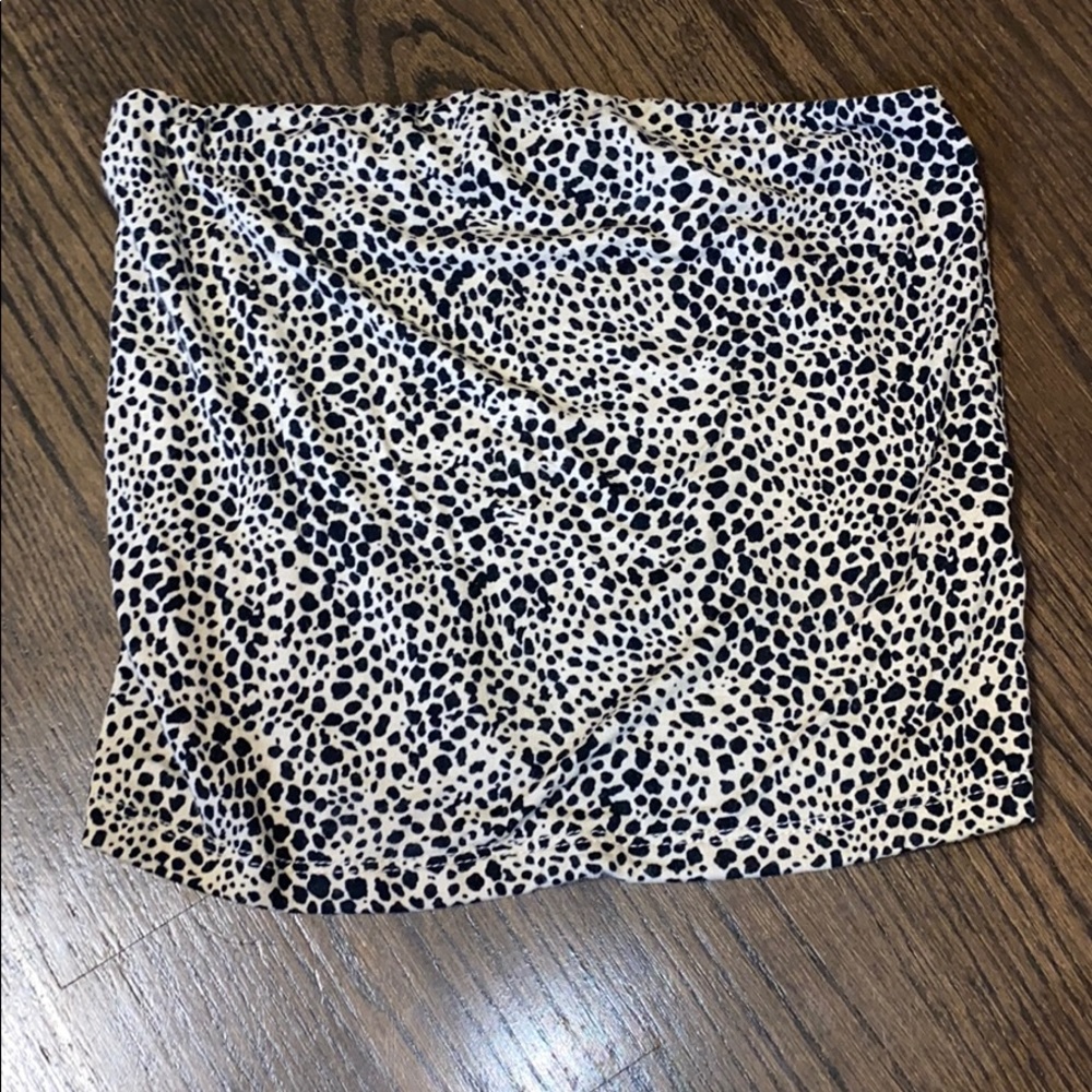 SPOTTED TUBE TOP